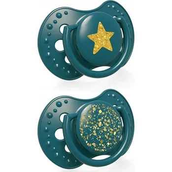dudlíky LOVI dynamická dudlík 18+ Stardust Green 2 ks