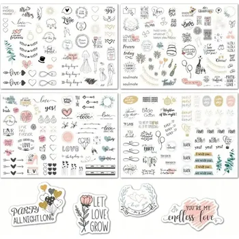 Svatební dekorace SAMOLEPKY KNIHA HOSTŮ SVATEBNÍ SVATEBNÍ SADA NA SVATBA 240 KUSŮ