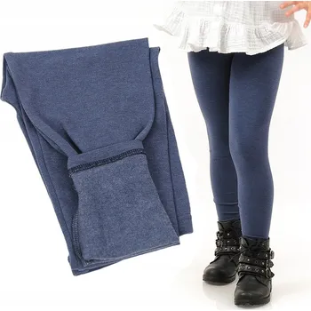 Dívčí legíny LAEMI dětské legíny dlouhé zateplené bavlna modré velikost 104