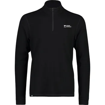 triko MONS ROYALE CASCADE MERINO BASE LAYER 1/4 ZIP LONG SLEEVE black Velikost: XS