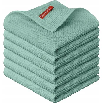 Obraz ŚCIERECZKI RĘCZNIKI KUCHENNE BAWEŁNIANE SADA 6x MĚKKÉ SAVÉ NA NÁDOBÍ