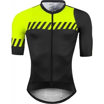 cyklistický dres Force Fashion černo-fluo M
