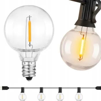 LED osvětlení GIRLANDA ZAHRADNÍ LED 10M LED světelná šňůra 27+3 kusů 2200K teplá bílá