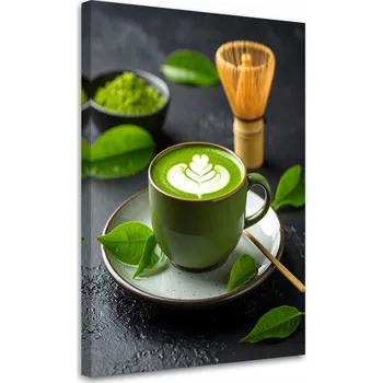 Obraz Obraz do kuchyně nebo jídelny, Matcha čaj 40x60 cm