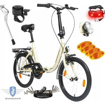 Jízdní kolo Skládací kolo Zundapp ZF40, rám 16 palců, kola 20", vícebarevné