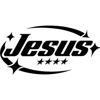 Samolepicí dekorace na vozidlo Samolepka Jesus na auto a motorku, tuning nálepka (6089)