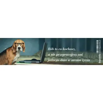 Doplněk ke knize Záložka do knihy Bogulandia nápis Dělej, co miluješ...19x5 cm