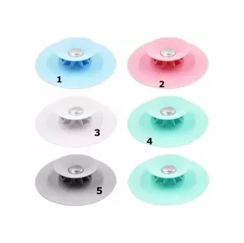 sítko a zátka do dřezu KOREK Silikonová zátka a sítko do odtoku