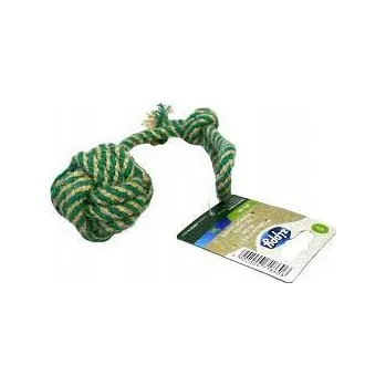 Hračka pro psa Přetahovadlo pro psa BioFeed Šňůra pro psa BioFeed ZIPPY S s rukojetí zelená 30 cm