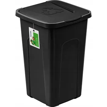 Odpadkový koš Odpadkový koš SORTA pro třídění s černou klapkou