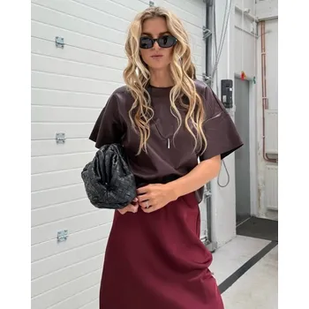 BeChick Vínový top Loose Fall BeChick ❤