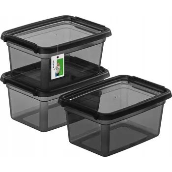 Dóza na potraviny Sada barevných dóz BaseStore 3x 1,5L pro skladování potravin