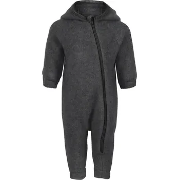 Kojenecký overall Mikk-Line kojenecký vlněný merino overal Anthracite Melange 50041 Velikost: 56 Merino vlna