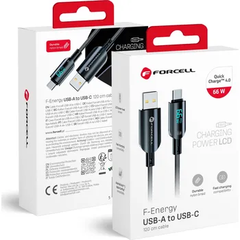 Datový kabel Kabel Forcell USB - USB typ C 1,2 m