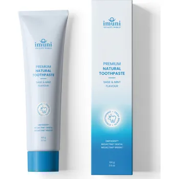 zubní pasta imuni Premium Natural Toothpaste-příchutí šalvěje a máty