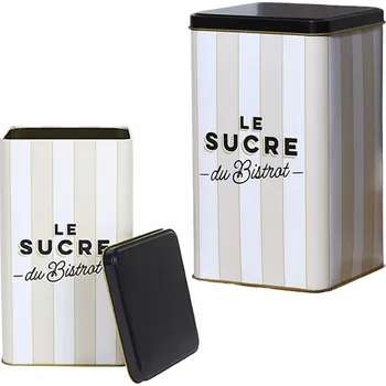 Obraz Cukr Bistrot, černá a béžová, kovová, 11 x 18 cm, Elegantní černá