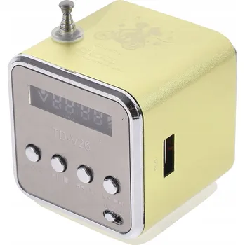 Bluetooth reproduktor Mini Přenosný Bezdrátový Reproduktor Rádio MP3 Bluetooth USB, Zelený