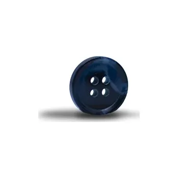 Knoflík Knoflík 15mm, černošedý, lesklý