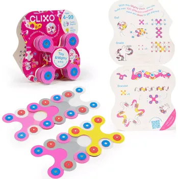 ostatní stavebnice CLIXO Tiny & Mighty Sparkle - magnetická stavebnice 9 ks