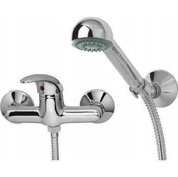 Vodovodní baterie Nástěnná sprchová baterie DIAMOND CYPR stříbrná