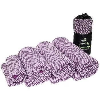 Pandoo Rychleschnoucí osuška s bambusovými vlákny s aktivním uhlím fialová XL