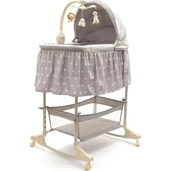 Kolébka pro miminko NEW BABY Cestovní postýlka NEW BABY 46 x 83 cm šedá