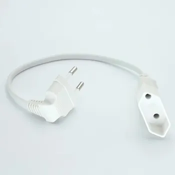 Napájecí kabel HuaLiSiJi EU napájecí adaptérový kabel 90 stupňů 2 piny 0,3M
