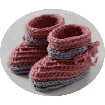 Capáčky Lucido | Ručně háčkované capáčky vel. 18 starorůžové fialové CAP004