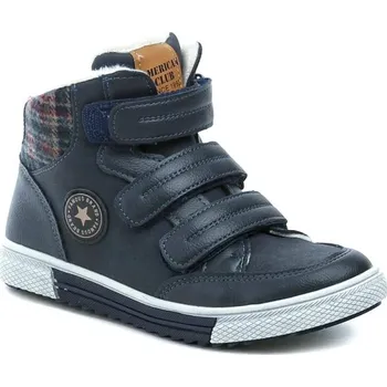 Dívčí zimní obuv American Club GC19-21 navy dětské zimní boty EU 34 + DÁREK