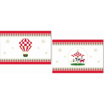 prostírání Sada 2 vánočních prostírání na stůl 45,5x30 cm - Rose&Tulipani