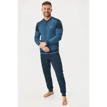 Dámské pyžamo Bavlněné pyžamo Ethan dlouhé