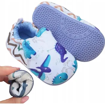 Chlapecké bačkory Dětské Papuče pro Kojenecké, flexibilní, ohebné, BAREFOOT, do jeslí i domů, velikost 25