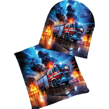 Čepice Dětská zimní podzimní Nákrčník Čepice , Hasiči