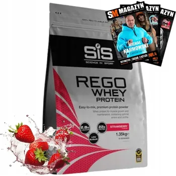 Protein Protein syrovátkový koncentrát - WPC SiS prášek 1350 g, příchuť jahoda