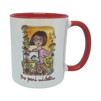 Hrnek - učitelka červená