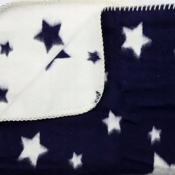 Dětská deka Dětská deka bavlna PREMIUM ZANIAH 110x140 tmavě modrá měkká pro miminka do postýlky