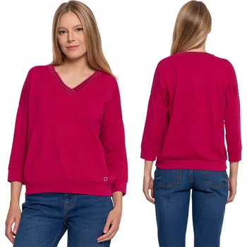 Dámská halenka Dámská bavlněná halenka s výstřihem do V, dlouhý rukáv, klasický střih MORAJ M