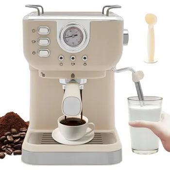 Kávovar PÁKOVÝ ESPRESSO KÁVOVAR 1.5L 20 BAR 1050W ESPRESSO CAPPUCCINO TLAKOVÝ