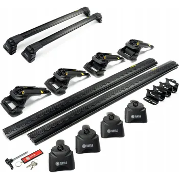 Příčník na automobil Střešní nosič bez podélných nosičů (hagusů) pro Fiat Doblo II 2010-2022 černé tyče AIR-3