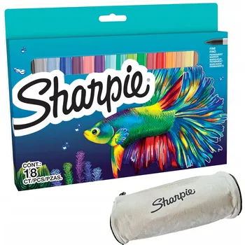 Permanentní popisovač vícebarevný Sharpie 18 ks