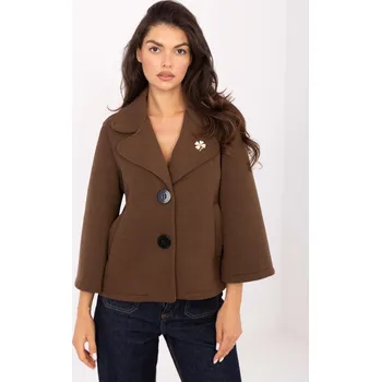 Dámský kabát Elegantní podzimní kabátek do A Rue Paris hnědý EU velikost: Univerzální