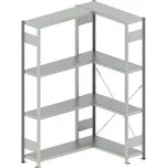 META zásuvný rohový regál 2000 x 1000 /1000 x 300 mm nosnost 100 kg