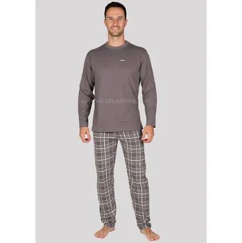 Pánské pyžamo EVONA Pánské pyžamo P-Ruben Barva: hnedá, Velikost: XL
