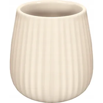 Kleine Wolke Groove kelímek na kartáčky stojící kamenina béžová 8091291852