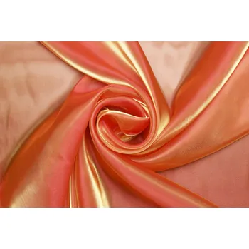 Organza s nylonem - Oranžová