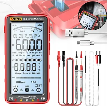 IP kamera MULTIMETR NABÍJENÝ PŘES USB, 6000 DÍLKŮ, DIGITÁLNÍ VOLTMETR S LCD DISPLEJEM