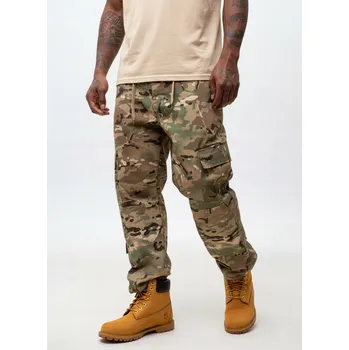 VOJENSKÉ KALHOTY MASKÁČOVÝ KAPSÁČE Pánské Maskáčové Camo Jigga USA MILITARNI RIP-STOP XS