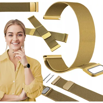 Řemínek na hodinky Náramek ChronSmarta pro Garmin 20mm zlatý