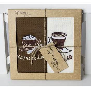 Utěrka Tegatex Utěrka bavlna 2 ks - cappuccino a espresso