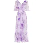 Šaty Rinascimento 8473 fialkové dlouhé mramorované Velikost: 38